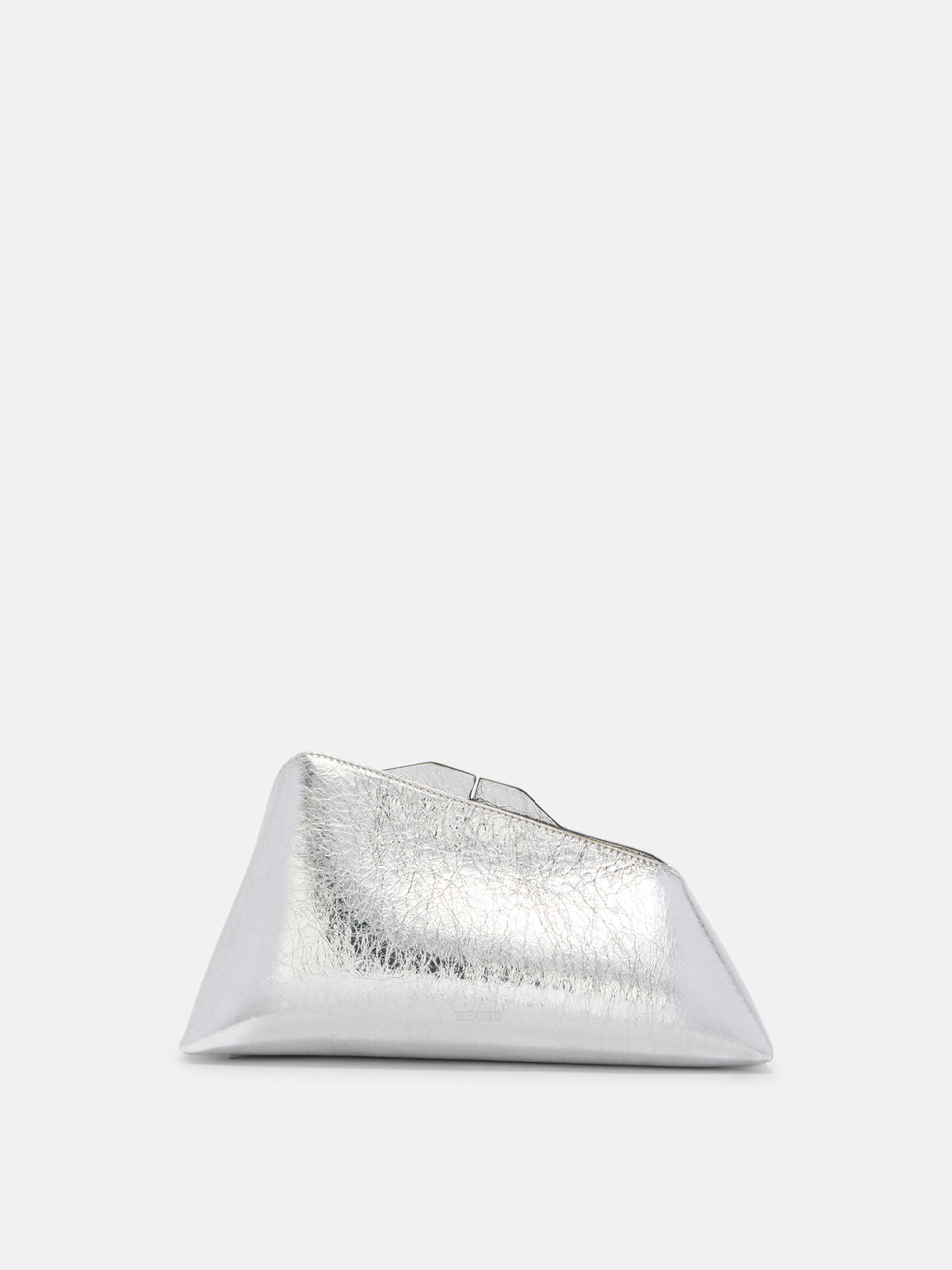 ''8.30 PM'' silver oversized clutch