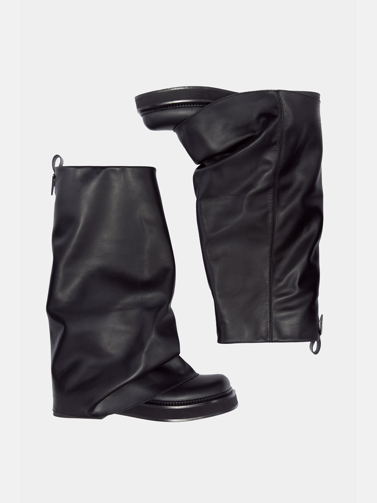 ''Robin'' black combat boot