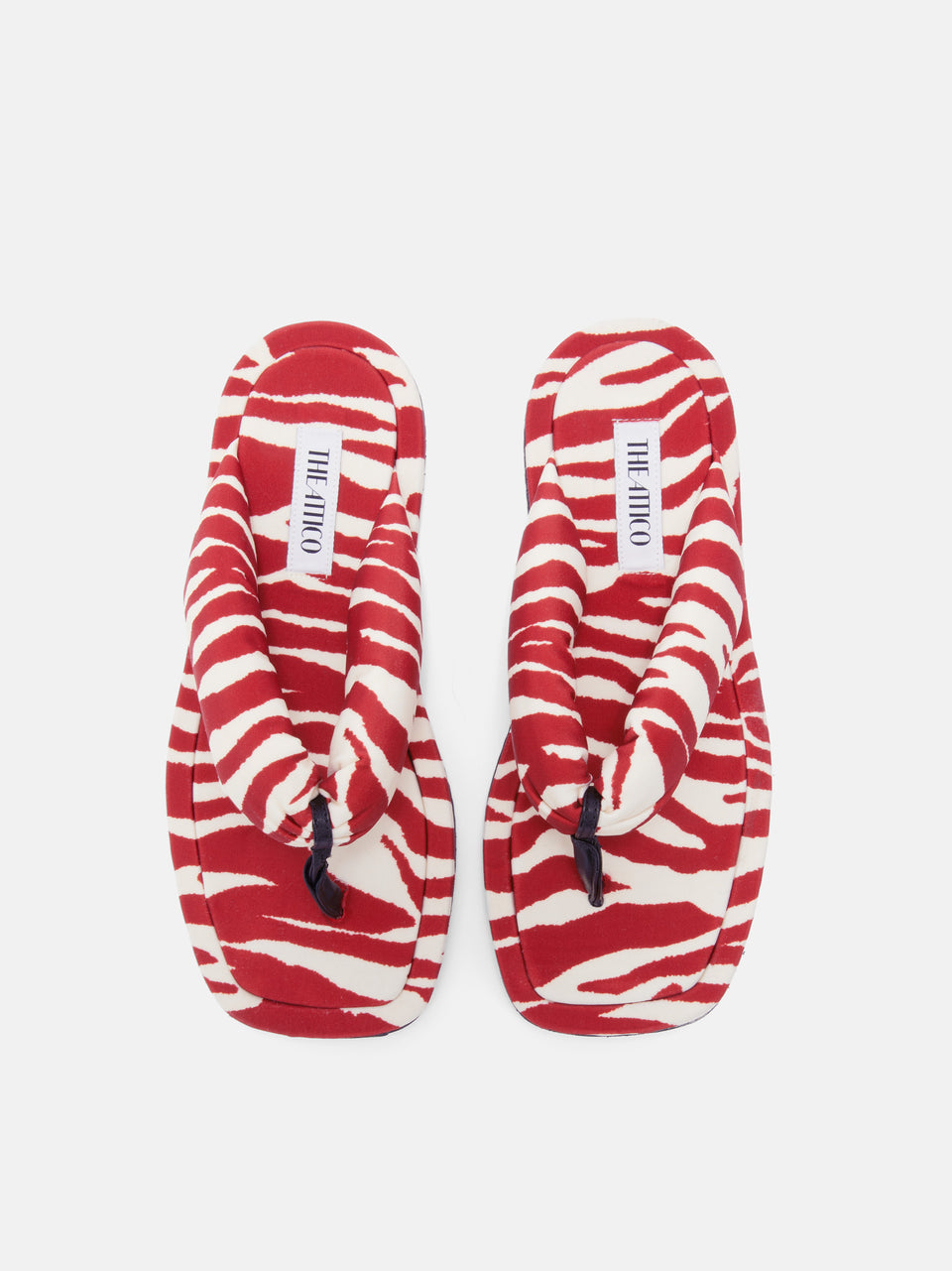 ''Indie'' red and milk flat thong
