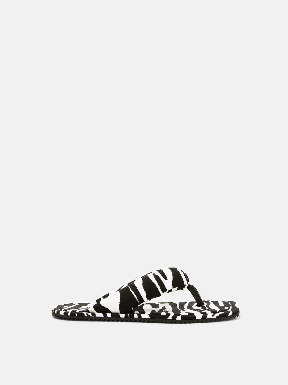 Infradito ''Indie'' white e black