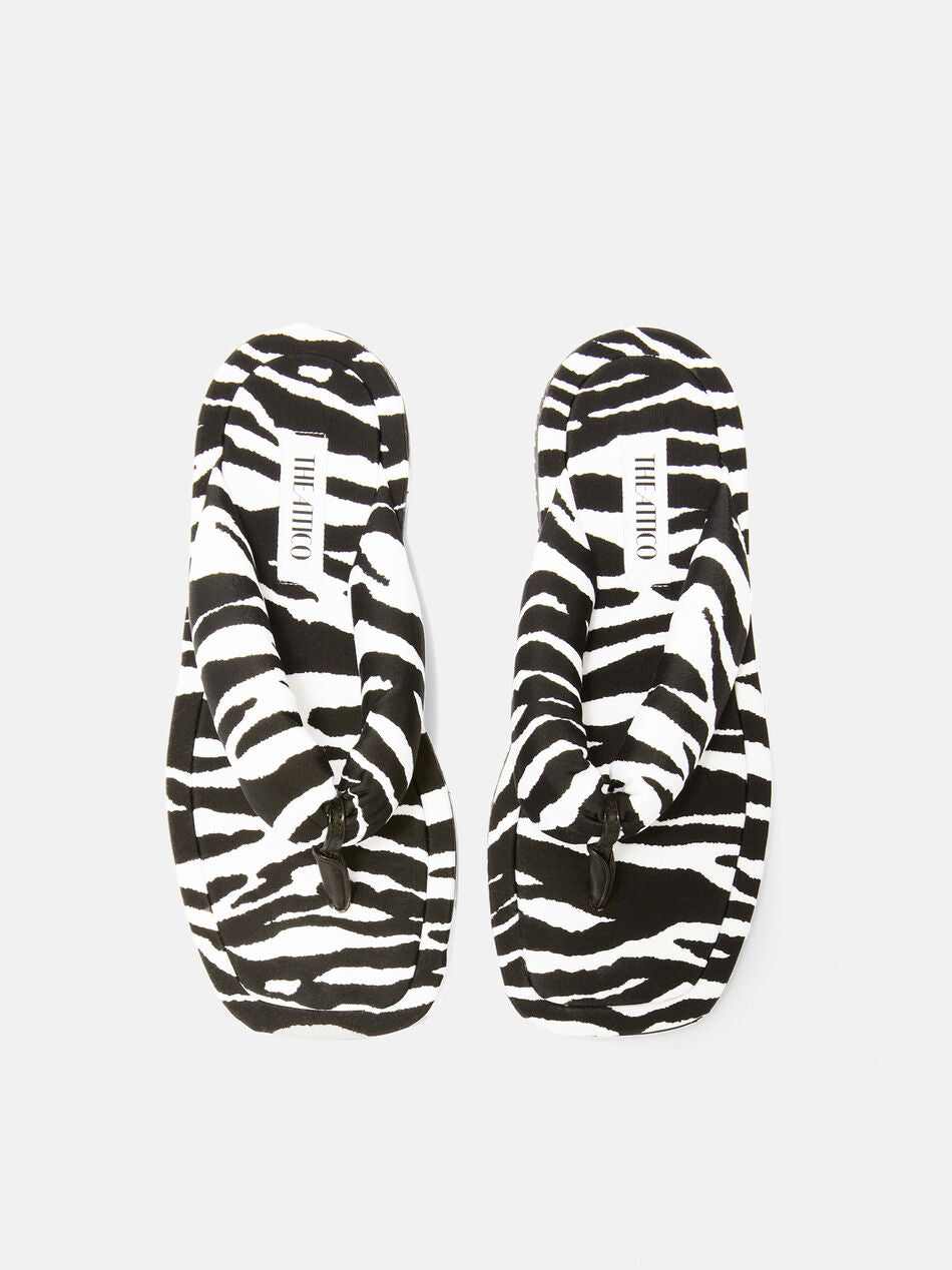Infradito ''Indie'' white e black