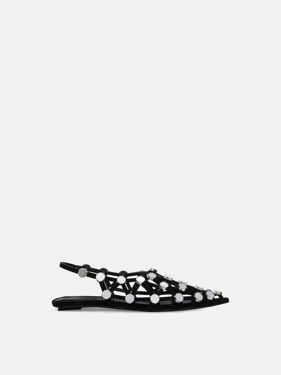 ''Grid'' ballerina black