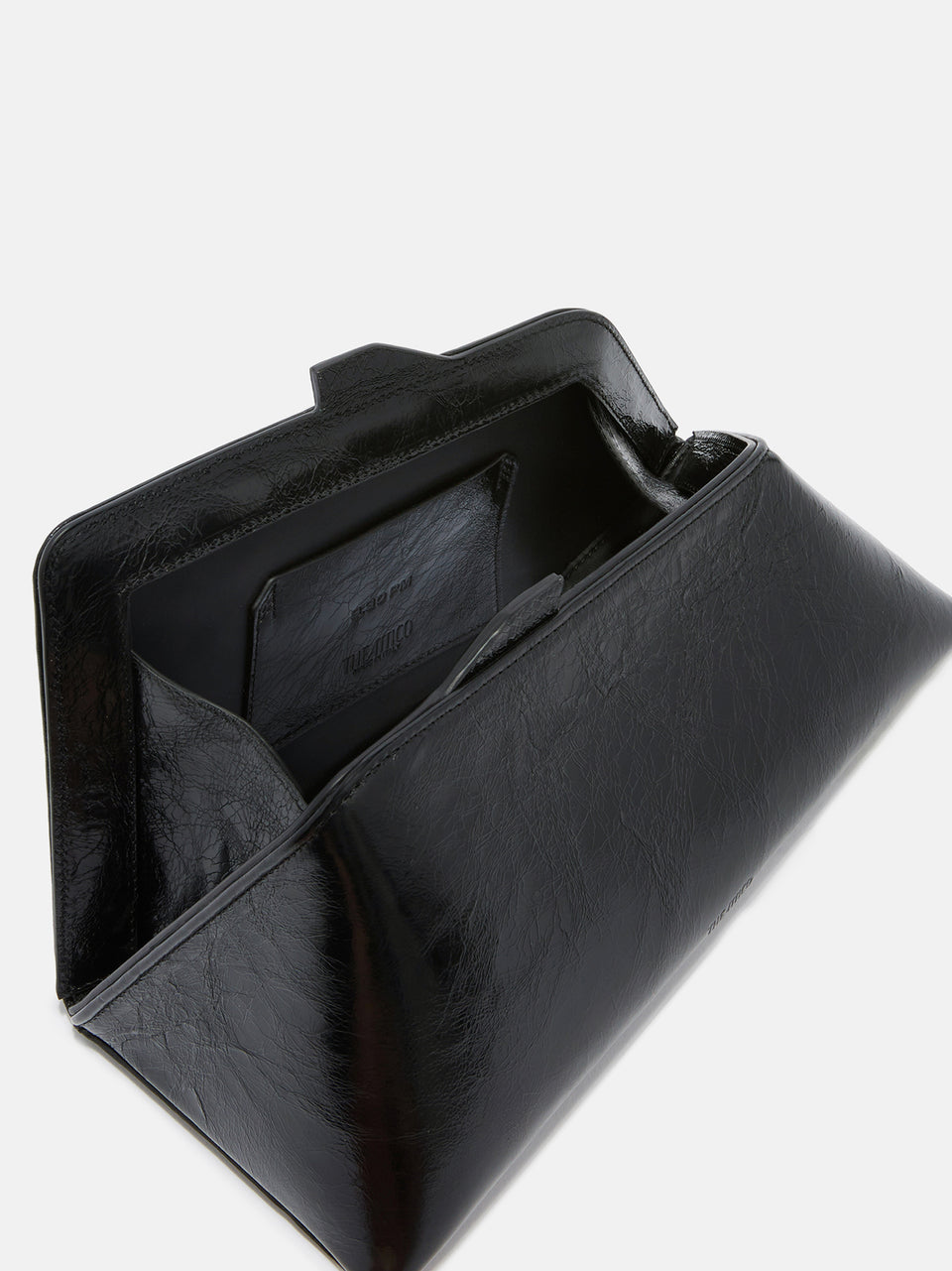 ''8.30 PM'' black oversized clutch