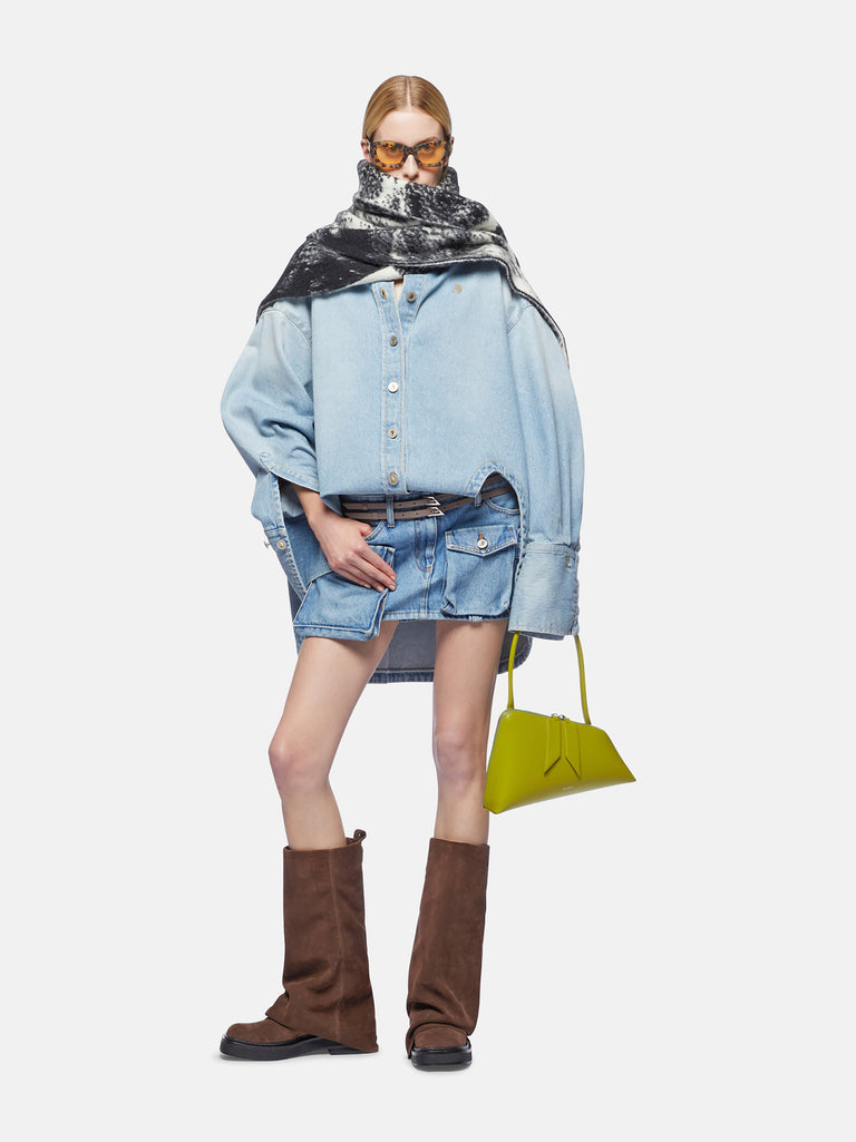 ''Diana'' light blue denim shirt jacket