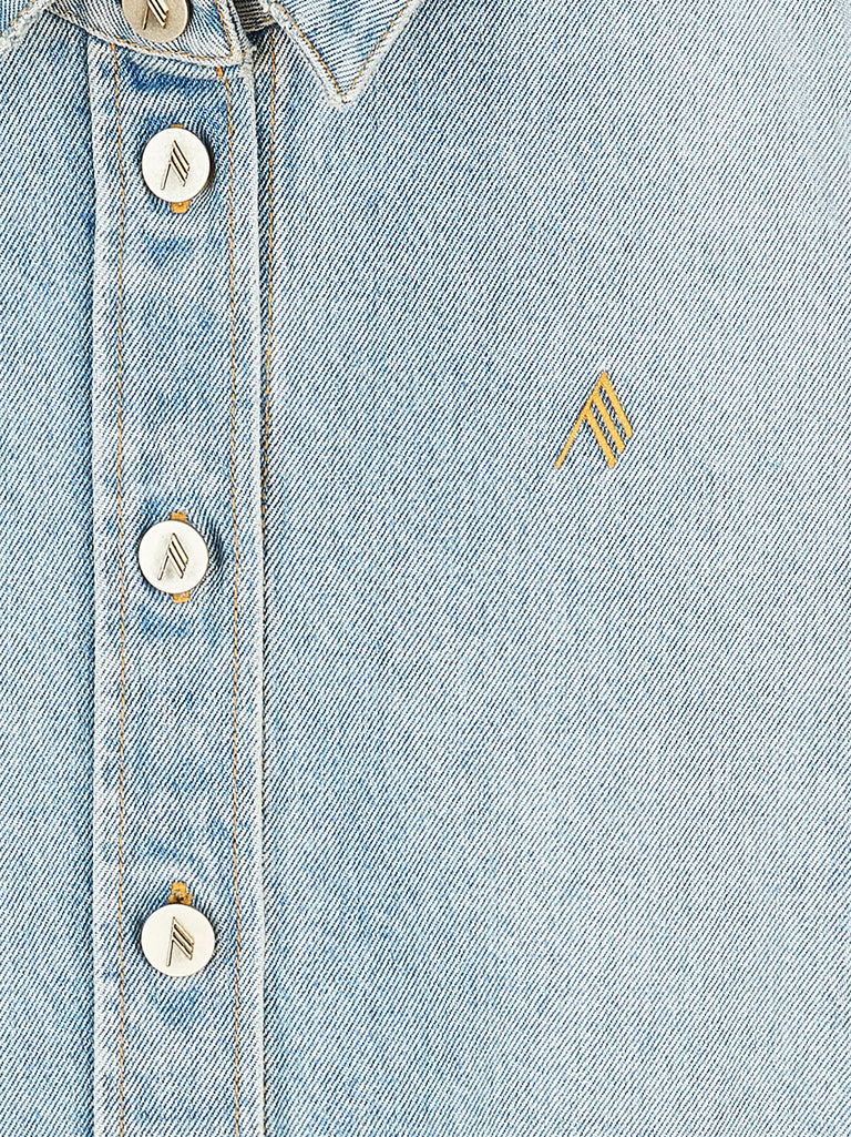 ''Diana'' light blue denim shirt jacket