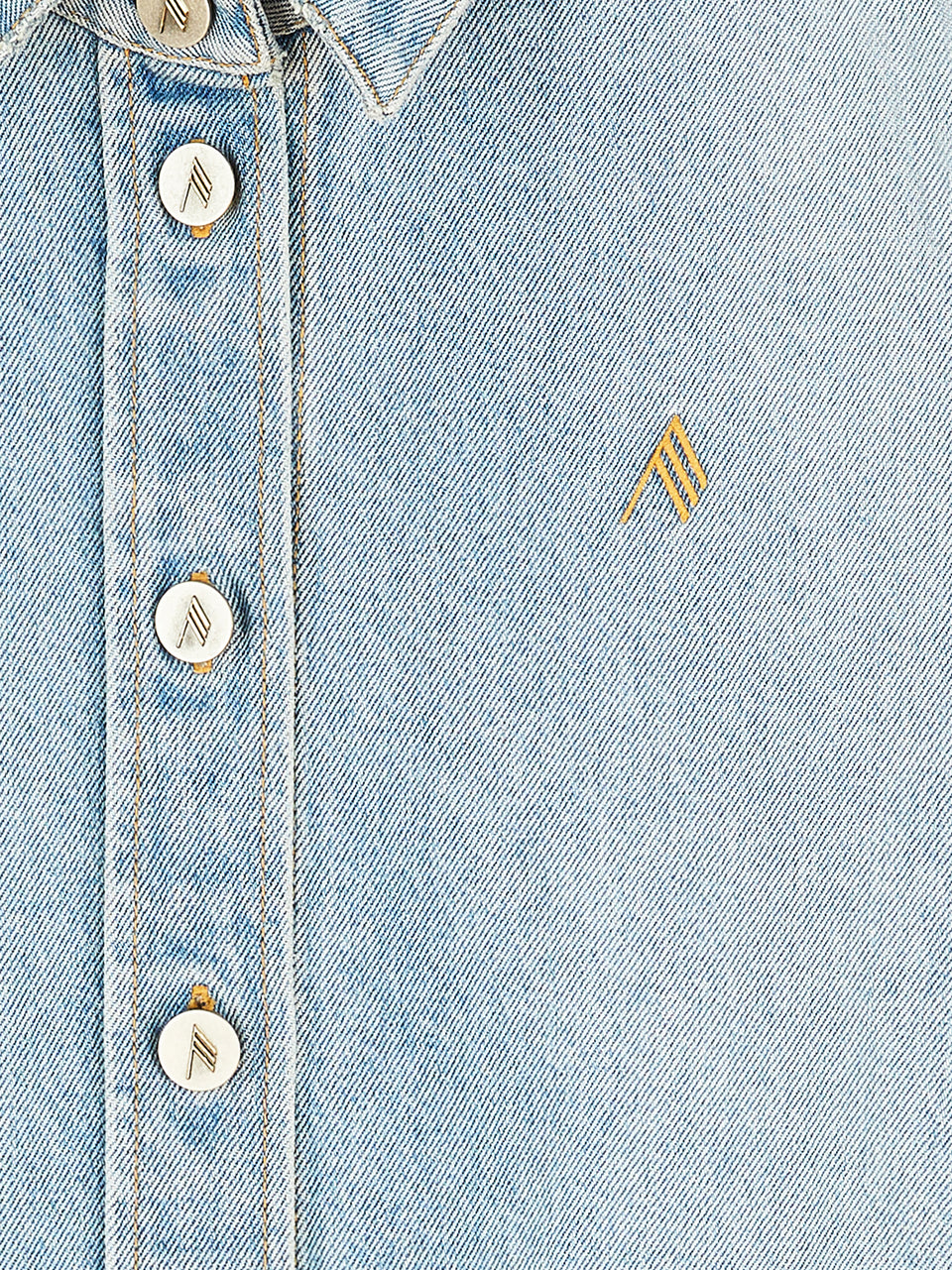 ''Diana'' light blue denim shirt jacket