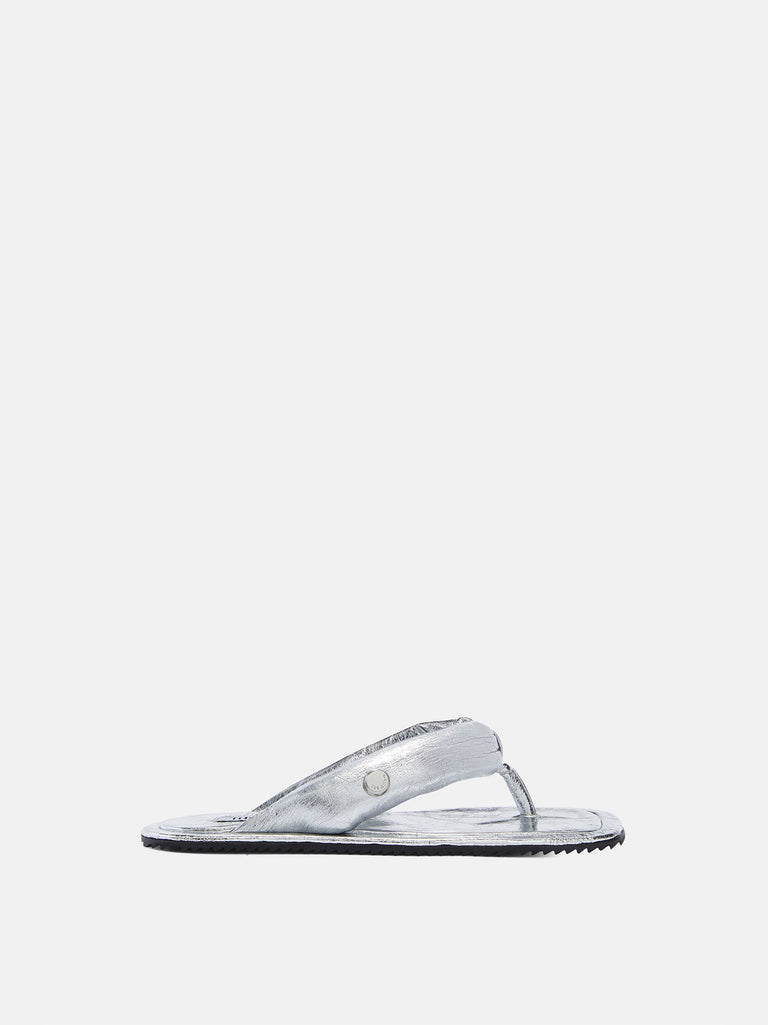 ''Indie'' silver flat thong