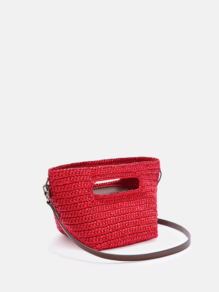 ''Via dei Giardini 15'' red tote bag