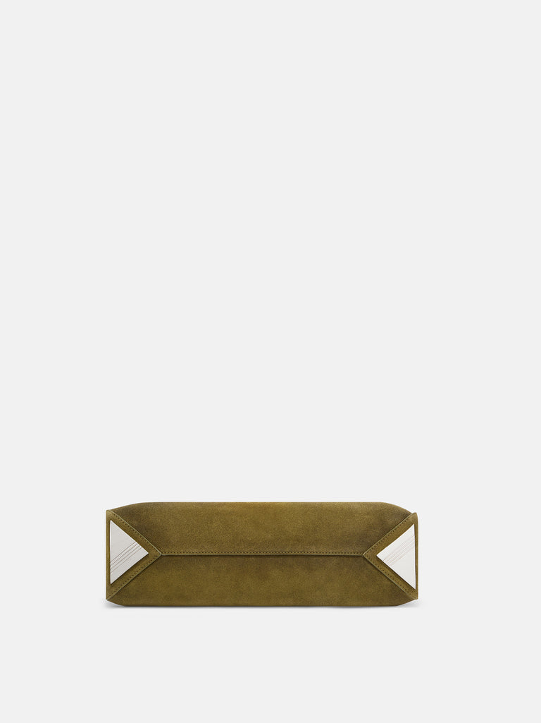 ''La Passeggiata Small'' khaki top handle
