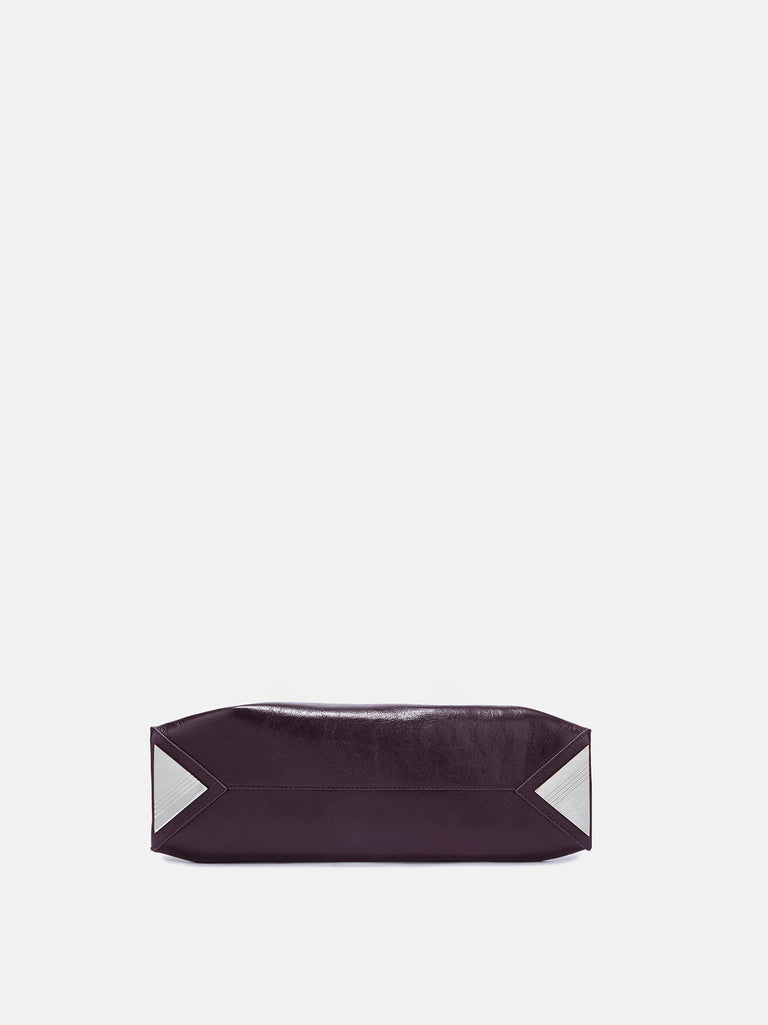 ''La Passeggiata Small'' dark violet top handle