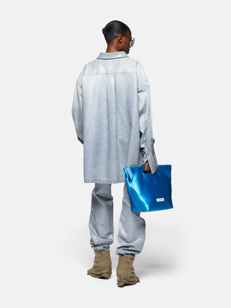 ''Diana'' sky blue shirt jacket