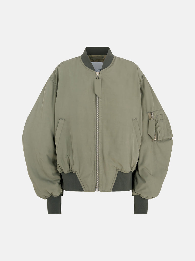 ''Anja'' military green bomber
