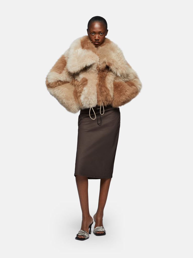 Bicolor beige jacket