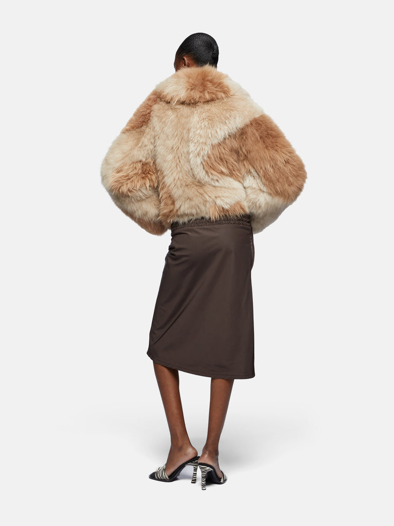 Bicolor beige jacket