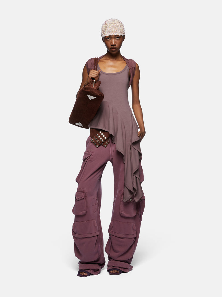 Pantaloni lunghi ''Fern'' mauve fade