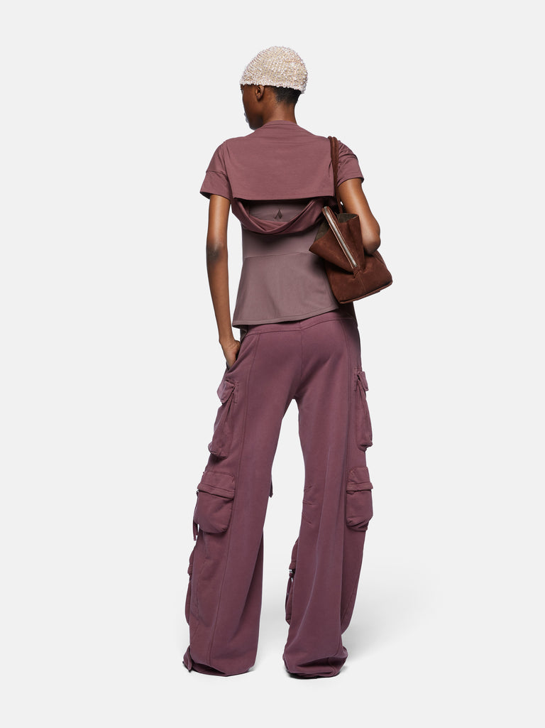 Pantaloni lunghi ''Fern'' mauve fade