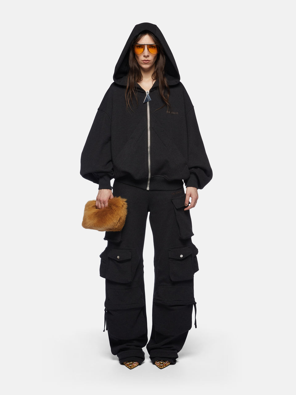 ''Fern'' black fade long pants