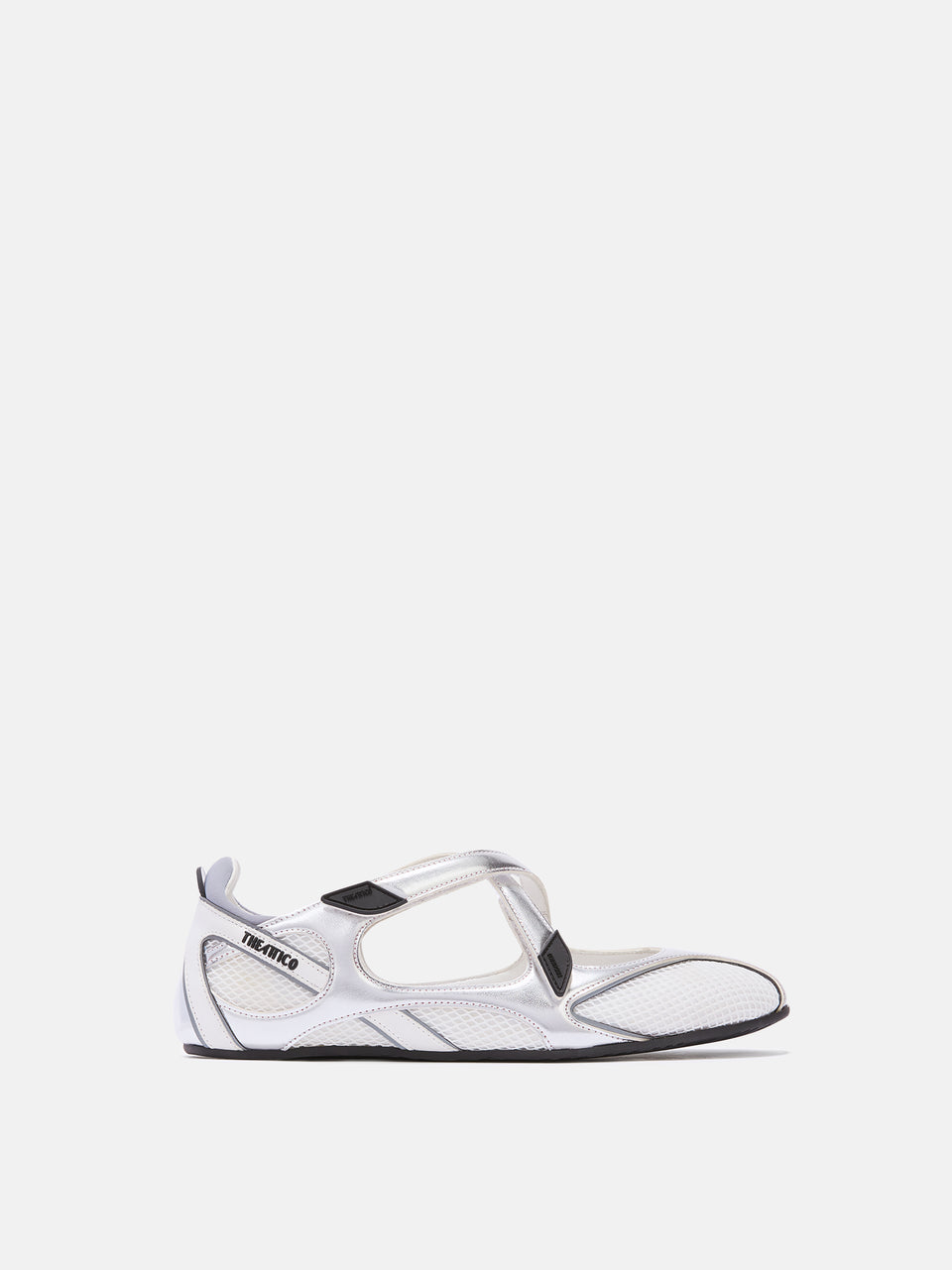 Ballerina flat ''Floor 01'' silver