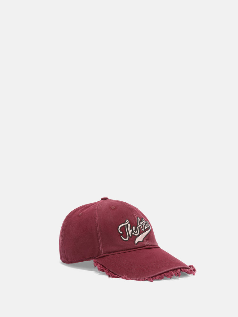 Burgundy cap