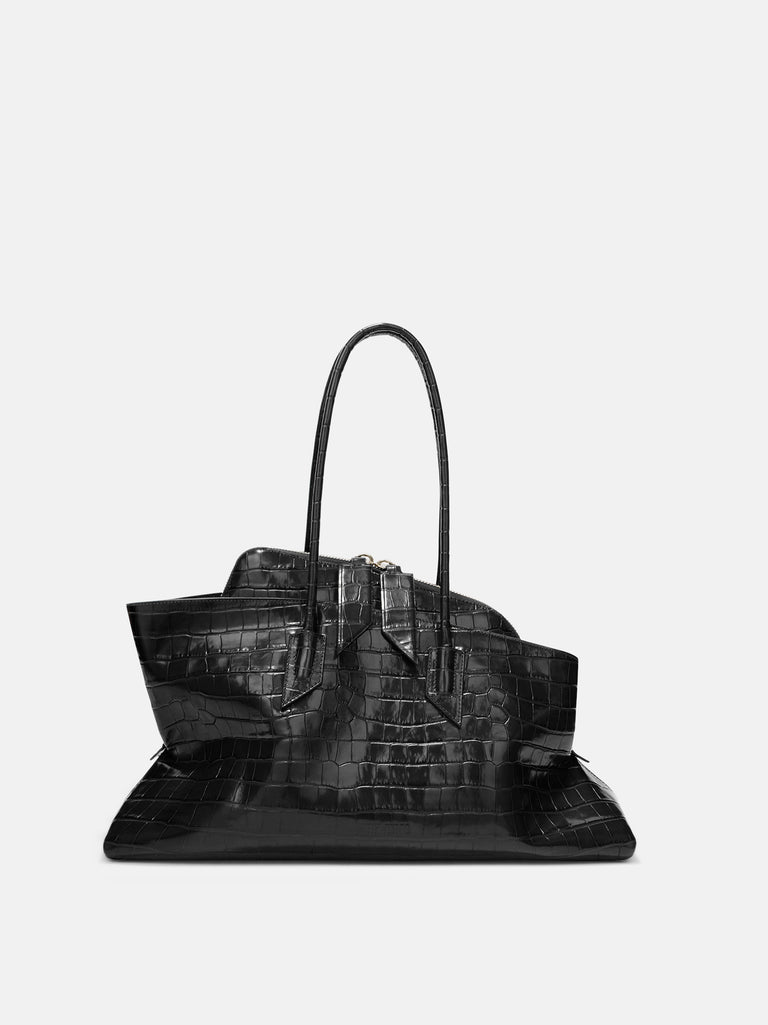''La Passeggiata Medium'' black top handle