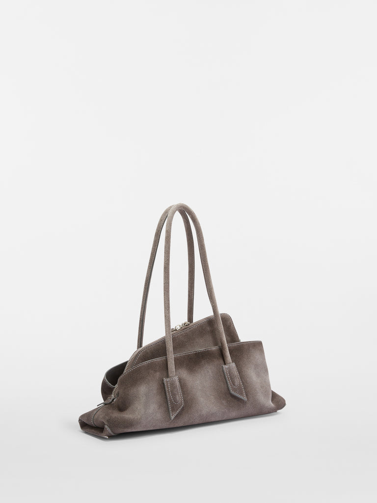 ''La Passeggiata Small'' grey top handle