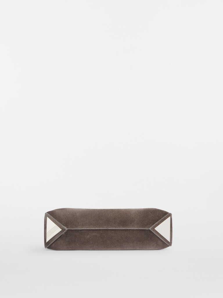 ''La Passeggiata Small'' grey top handle