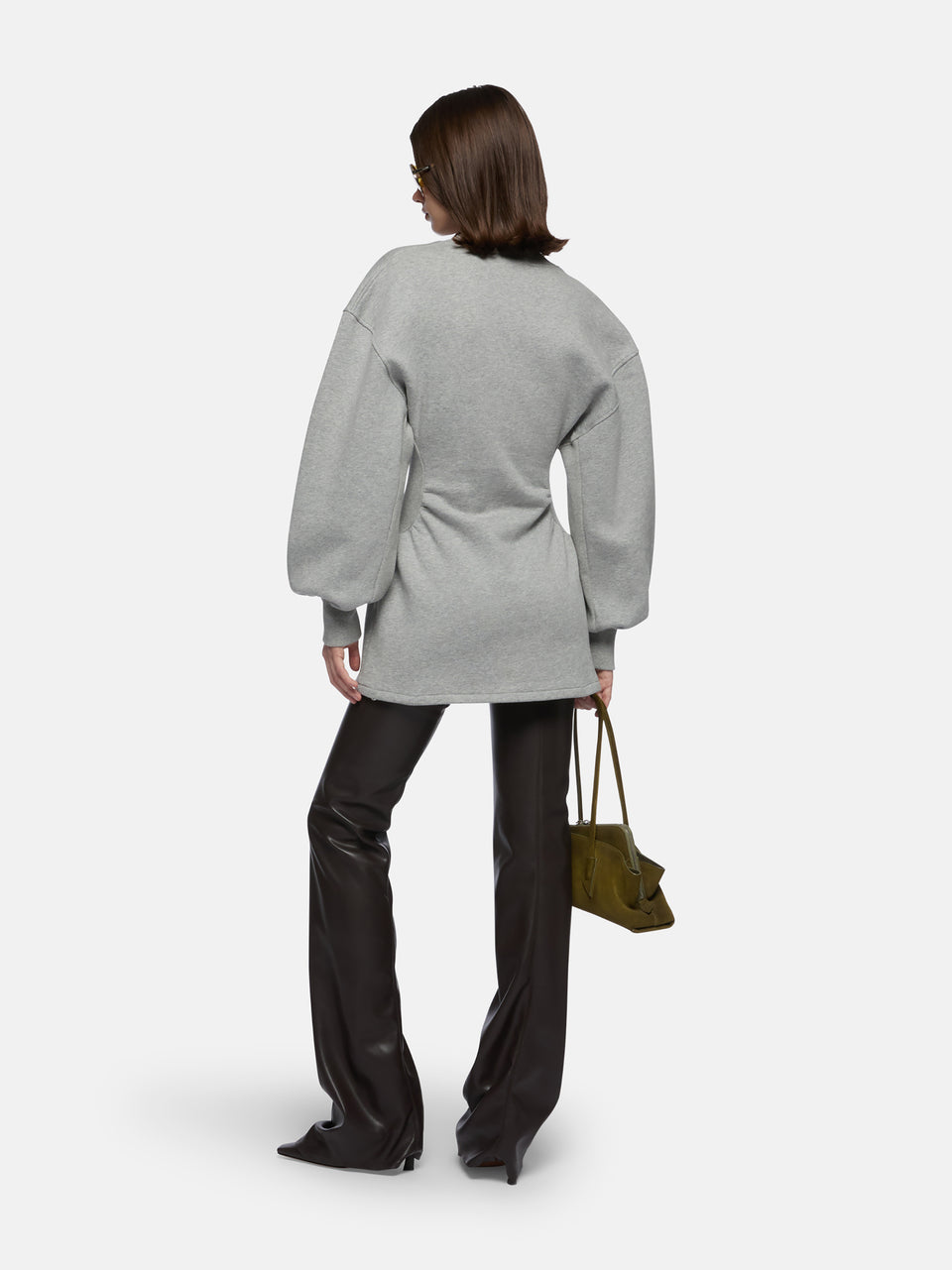 Mini abito melange grey