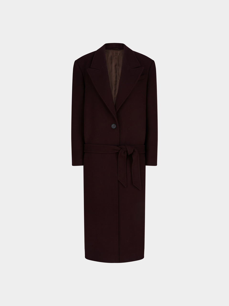 Burgundy long coat