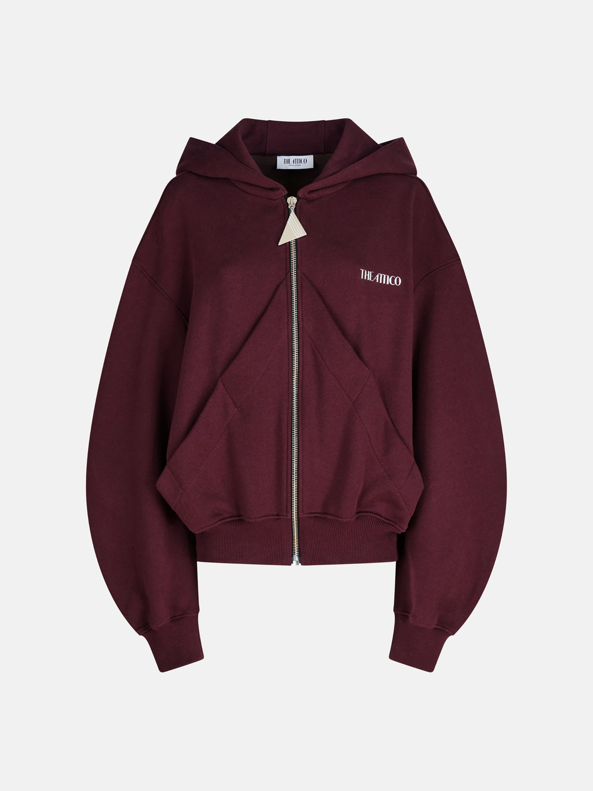 The Attico Burgundy sweatshirt - 36