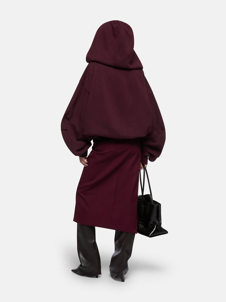 Burgundy sweatshirt