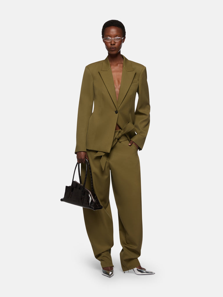 Military green jacket