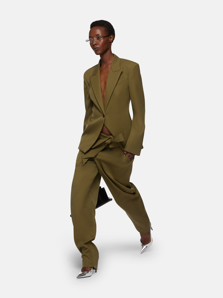 Military green jacket
