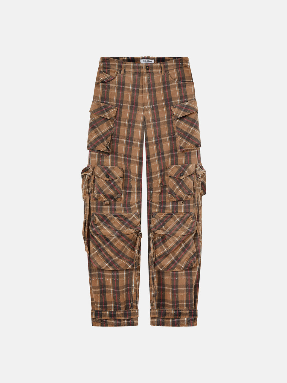 Pantaloni lunghi ''Fern'' beige e black