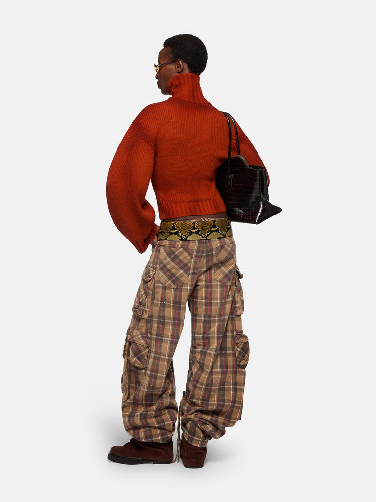 ''Fern'' beige and black long pant
