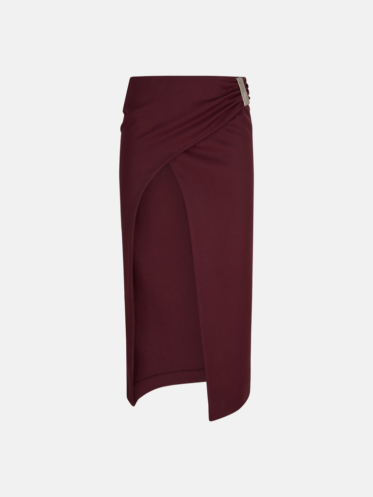 Gonna midi burgundy