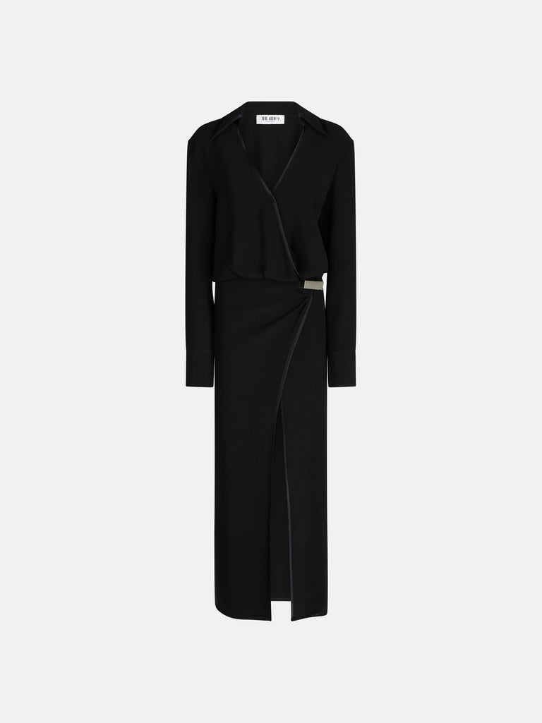 Black midi dress