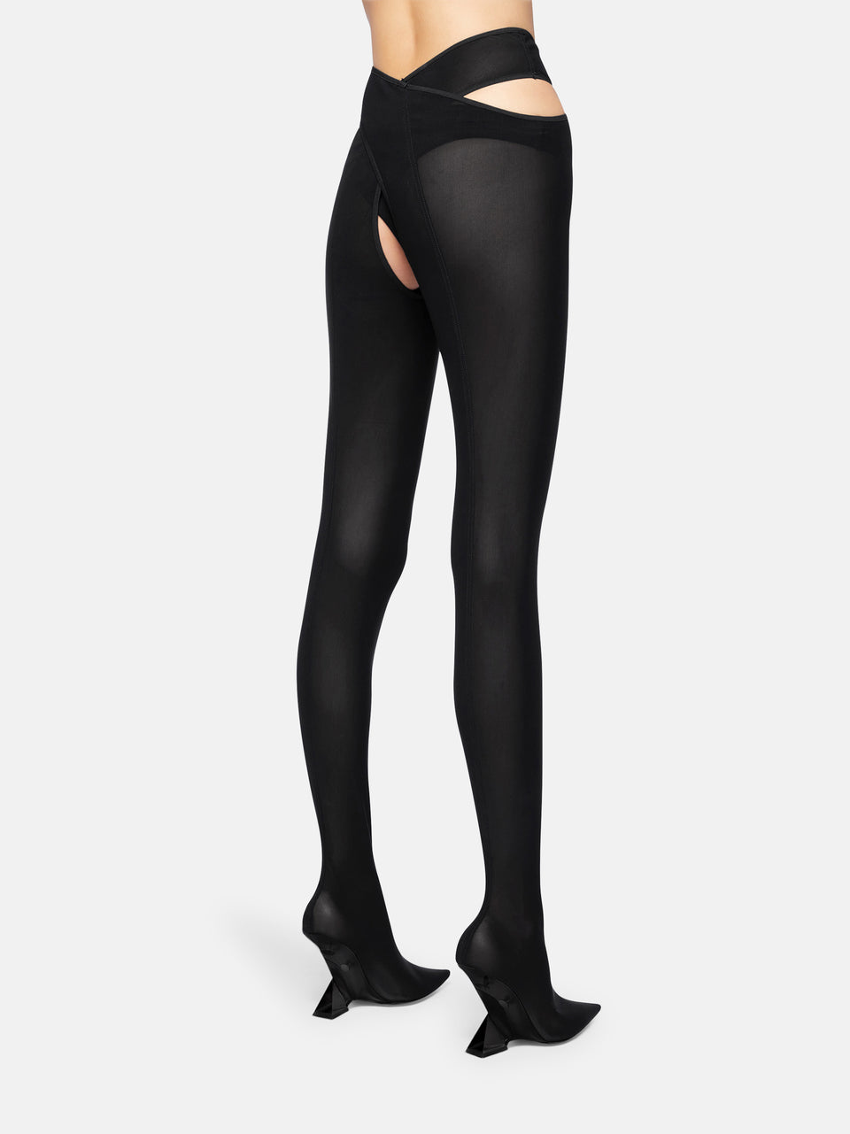 ''Cheopissima'' black thigh-high boot