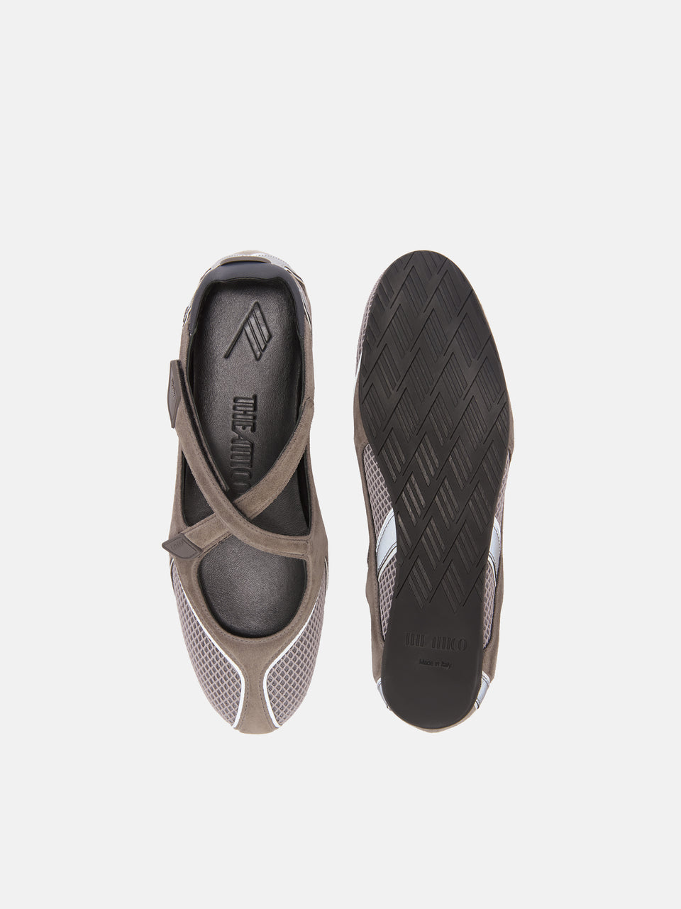 ''Floor 01'' grey ballerina flat