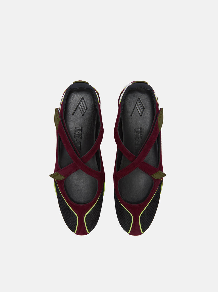 ''Floor 01'' ballerina flat violet and black