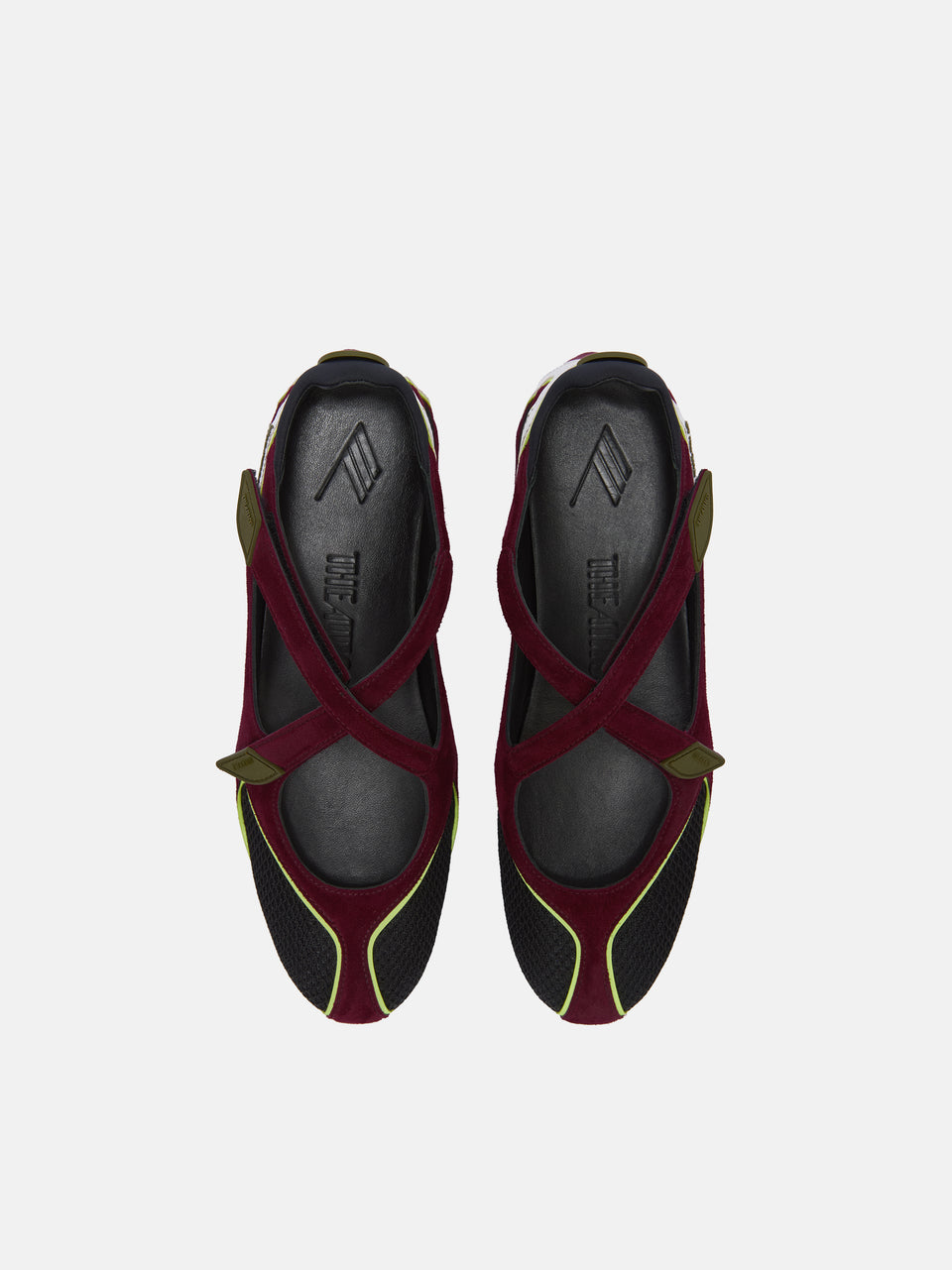 ''Floor 01'' ballerina flat violet and black