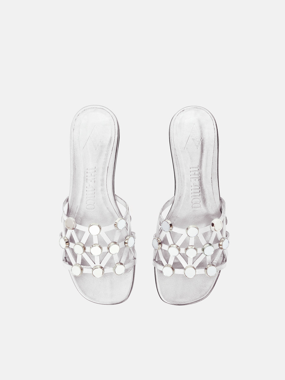 Slide ''Grid'' flat silver