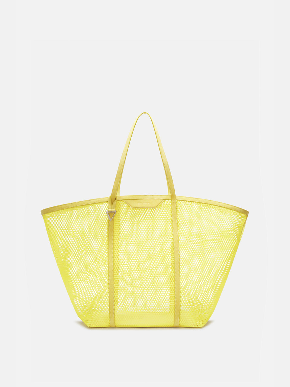 ''Via del Mare'' yellow tote bag