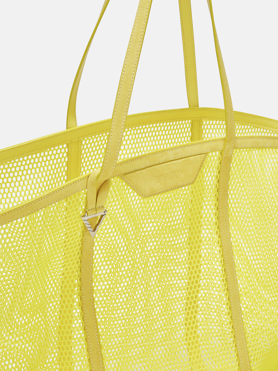 ''Via del Mare'' yellow tote bag