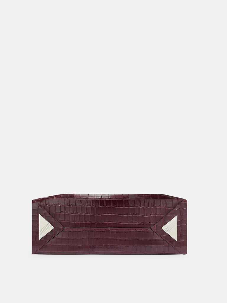 ''La Passeggiata Medium'' faded bordeaux top handle