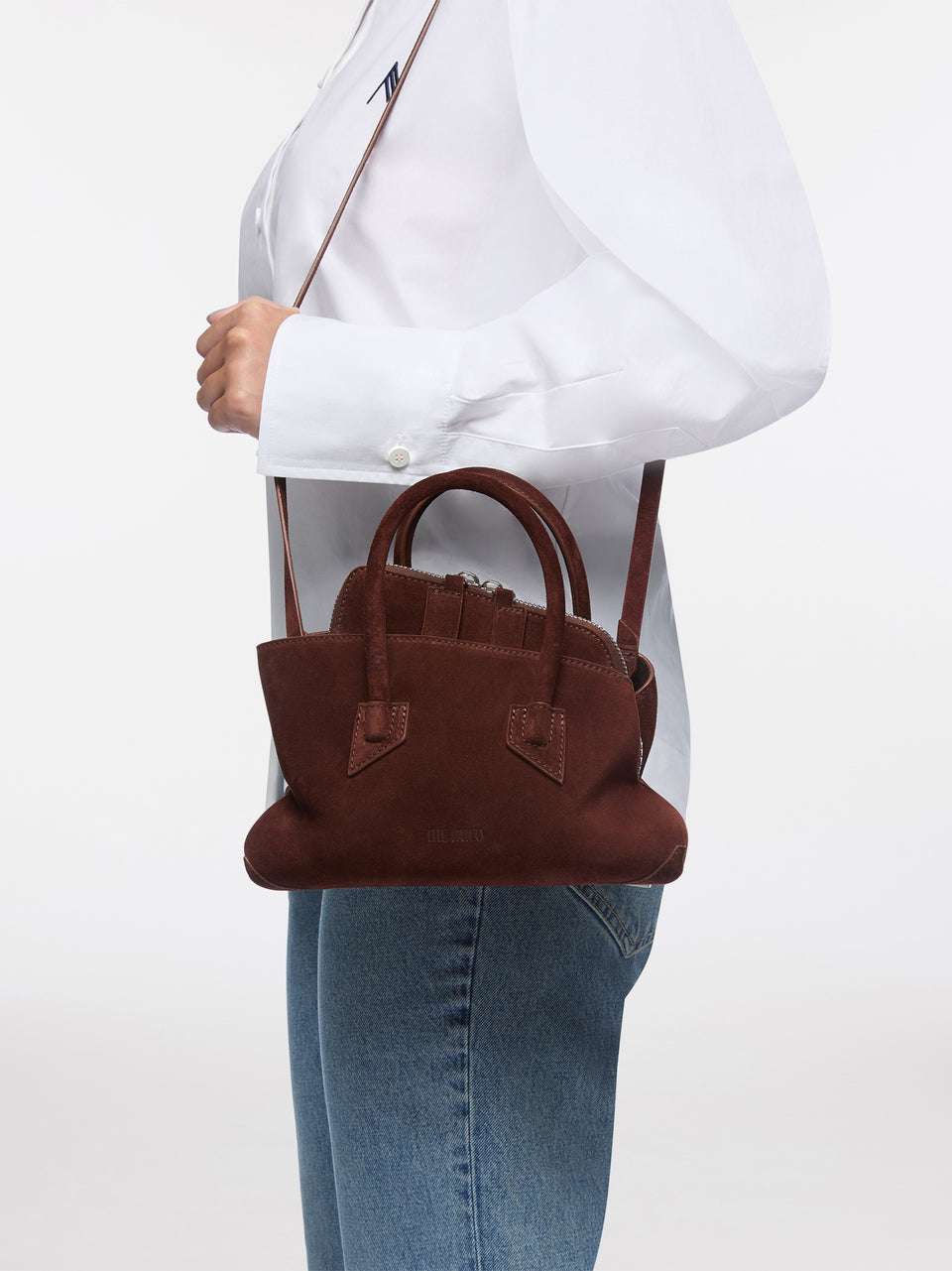 Top handle ''La Passeggiata Mini'' light chocolate