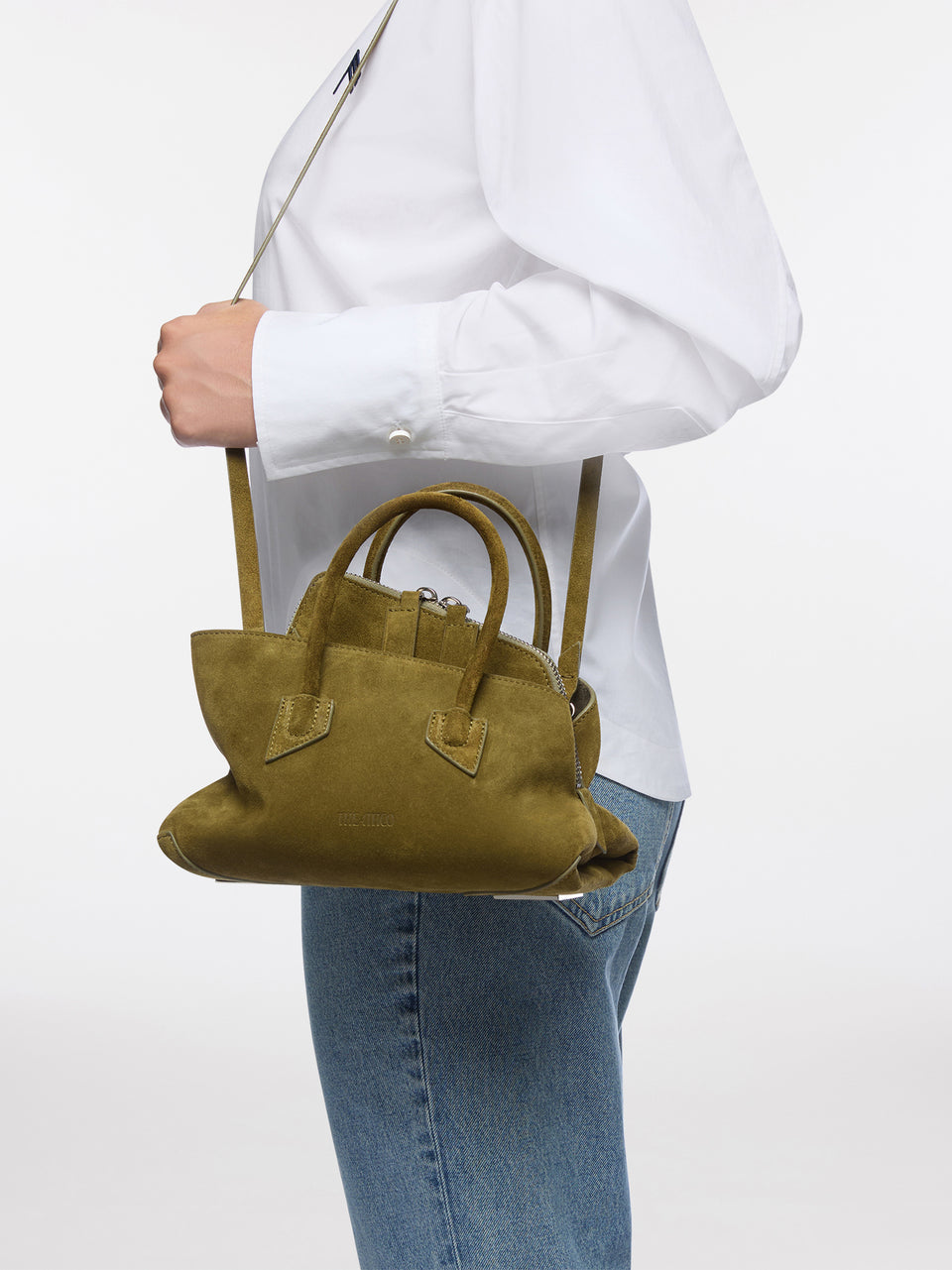''La Passeggiata Mini'' khaki top handle