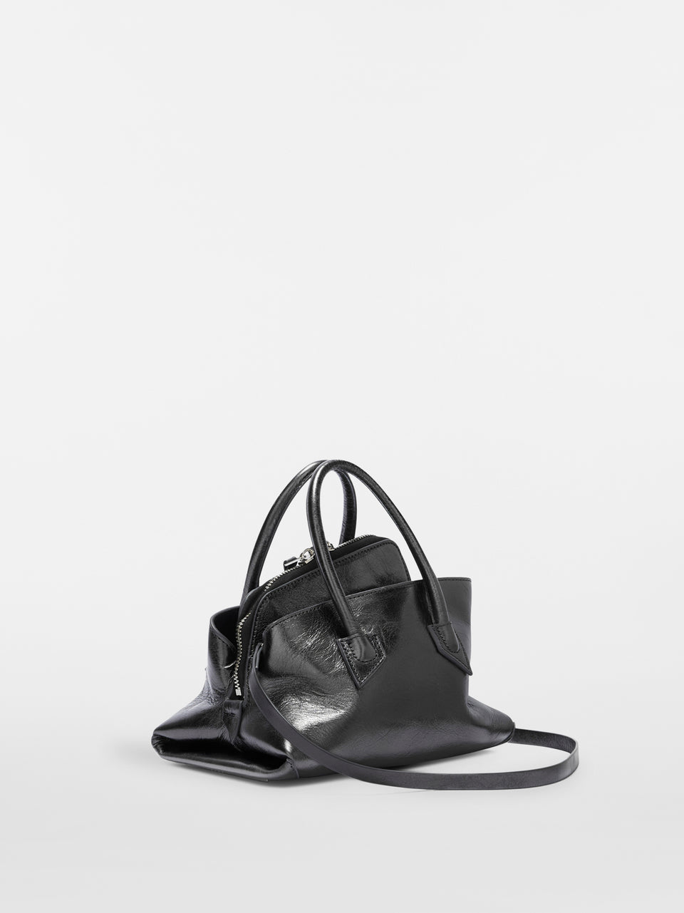 Top handle ''La Passeggiata Mini'' dark grey