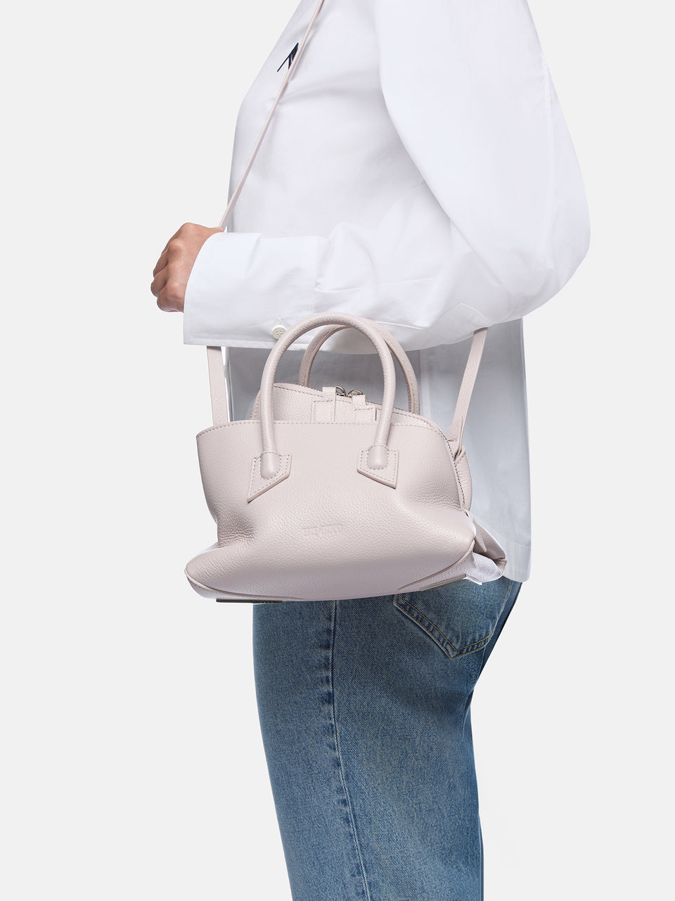 ''La Passeggiata Mini'' light mauve top handle