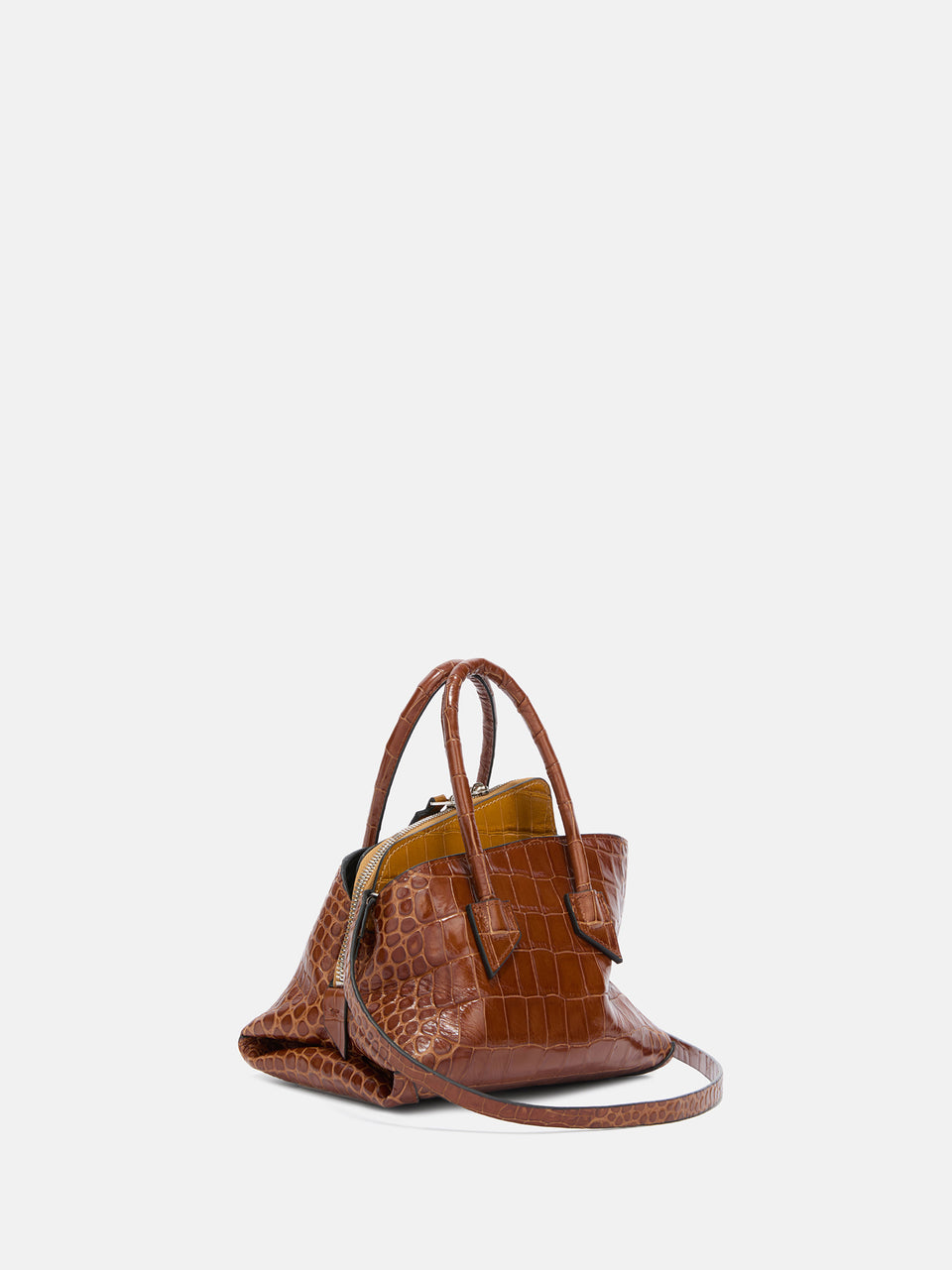 Top handle ''La Passeggiata Mini'' shaded brown