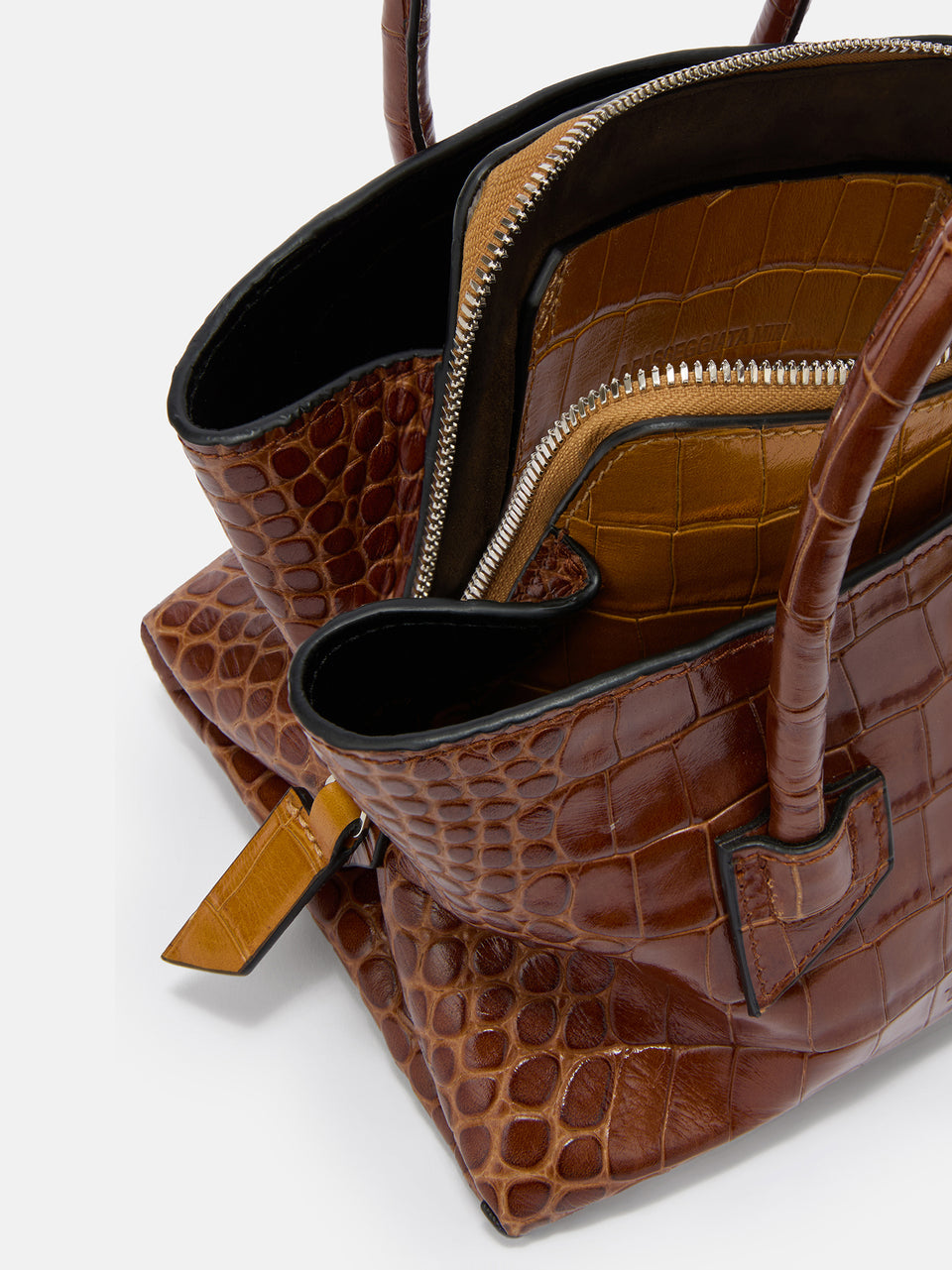 ''La Passeggiata Mini'' shaded brown top handle
